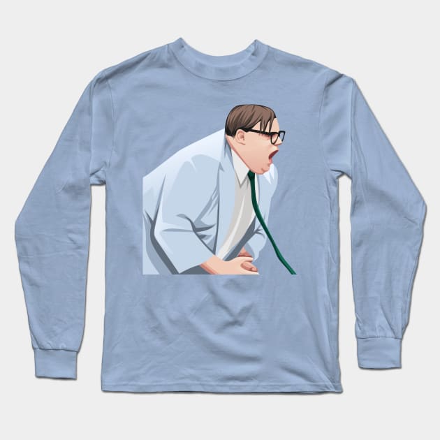 Chris Farley - Funny Vector Design Long Sleeve T-Shirt by WaltTheAdobeGuy